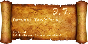 Darvasi Terézia névjegykártya